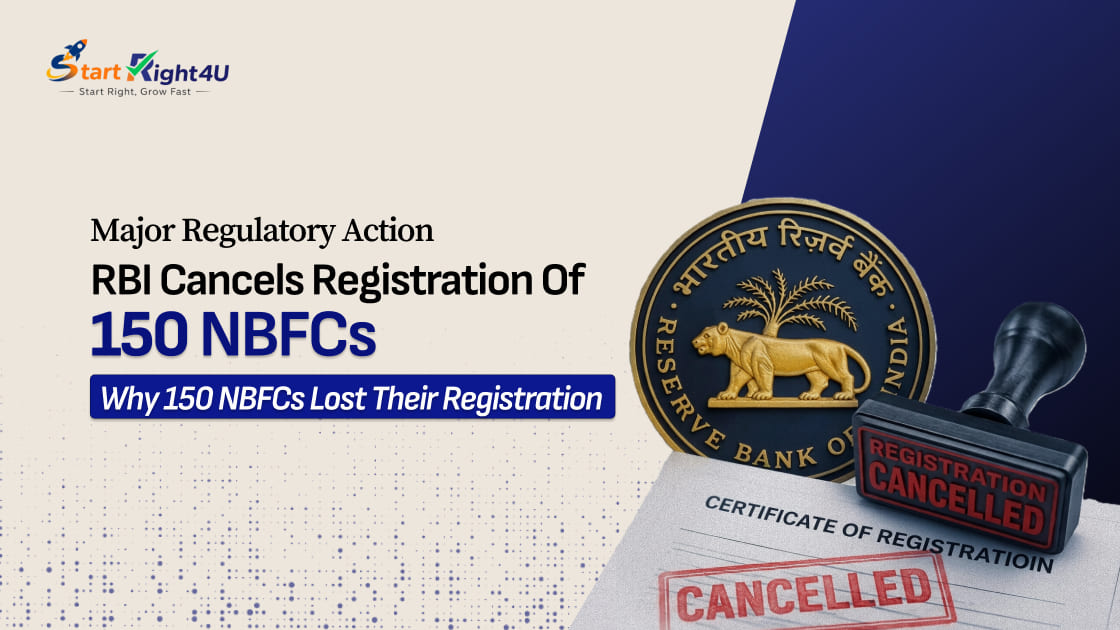 RBI Cancels 150 NBFC Registrations Across India